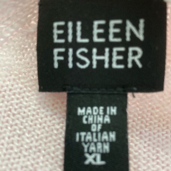 EILEEN FISHER XL Organic Cotton Slub V-Neck Top - Picture 3 of 13